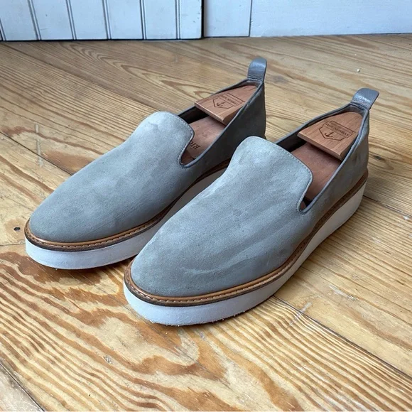Vince The Warren Slip-on Platform Loafer Suede Size 8.5 - Picture 2 of 12